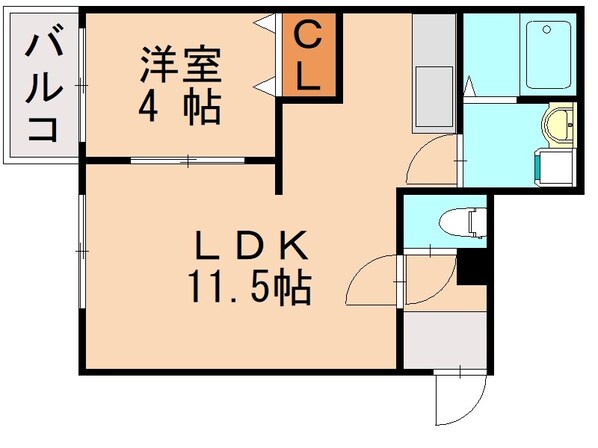 和白駅 徒歩7分 1階の物件間取画像